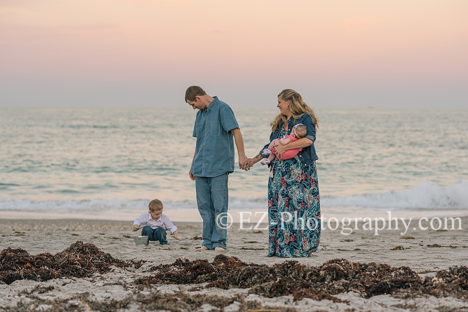 family beach portraits melbourne fl